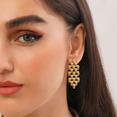  تصویرگوشواره استیل آویزدار