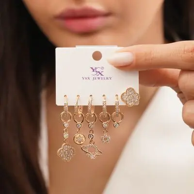  تصویرگوشواره YSX شش عددی	