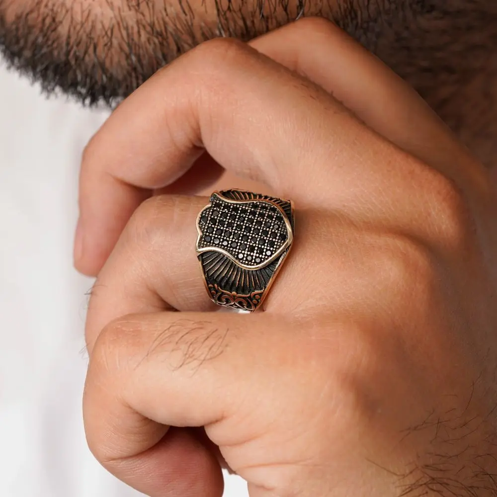 تصویر انگشتر طلاروس مردانه سایز 9
