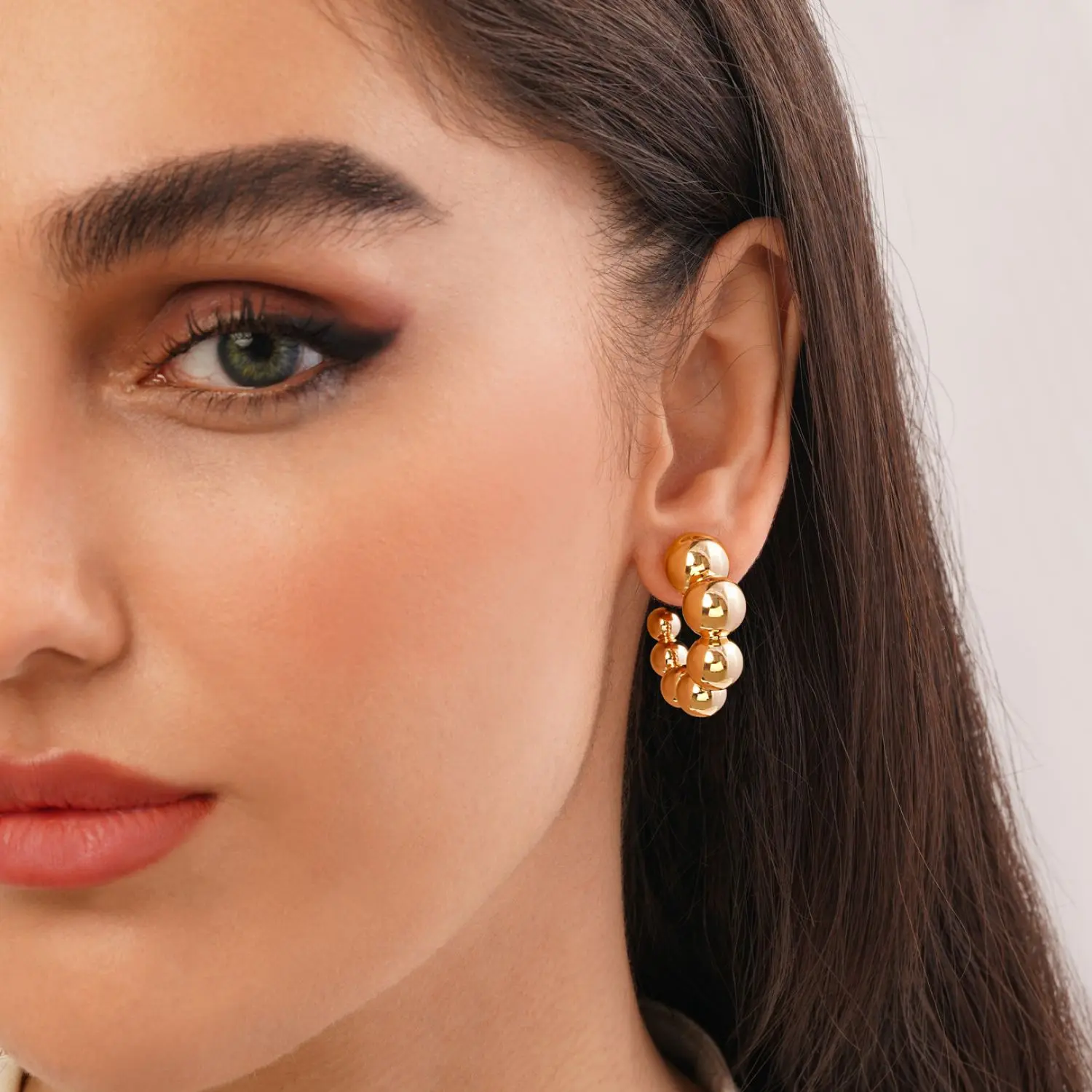 گوشواره شوپینگ طلایی